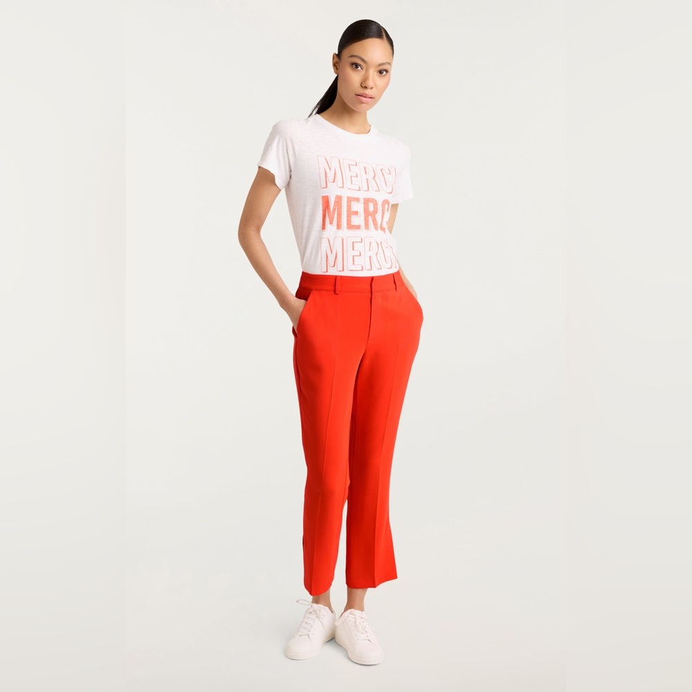 Cinq a Sept‎ Kerry Cropped Pants Size 10 Deep Tangelo Women’s